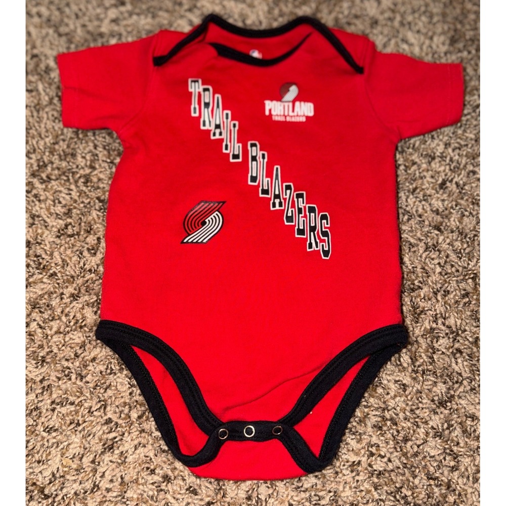 NBA Unisex Baby Red Portland Trail Blazers Bodysuit 18 Months